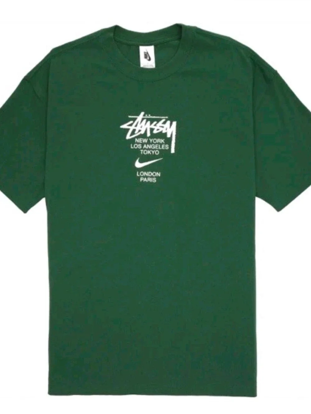 Nike x Stüssy Y2K International T-Shirt Gorge Green Fall/Winter Size Meduim